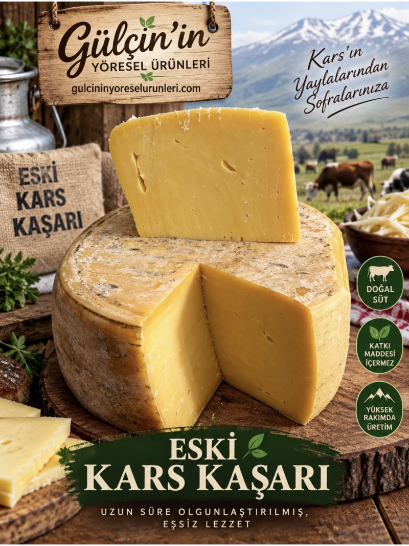 Eski Kars kaşarı 1 kg